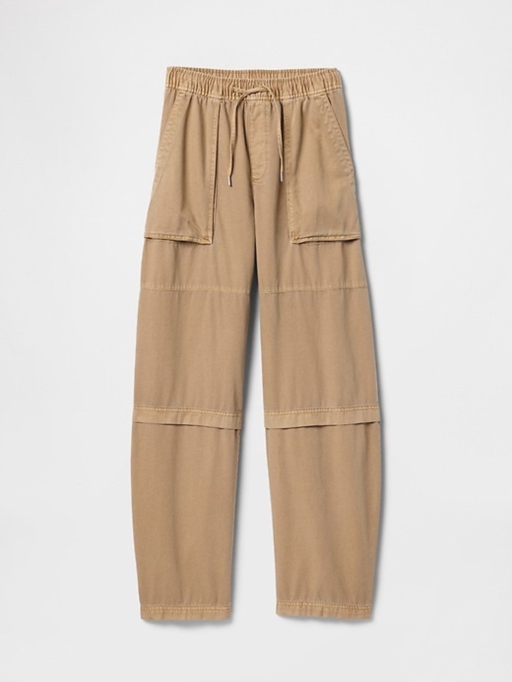 Gap Mid Rise Easy Utility Soft Barrel Pants mojave tan medium petite